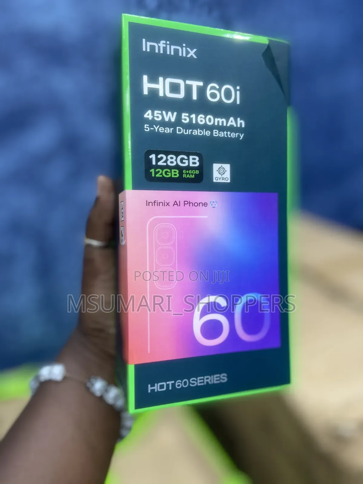 New Infinix Hot 60i 128 GB Black