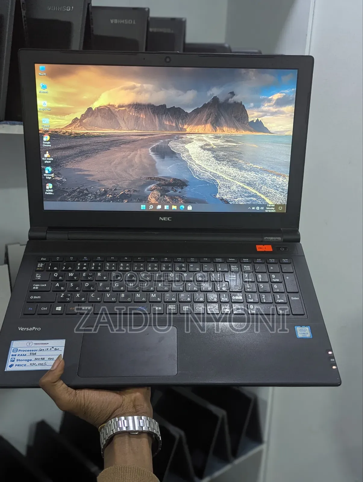 New Laptop NEC N22G 8GB Intel Core I5 HDD 500GB