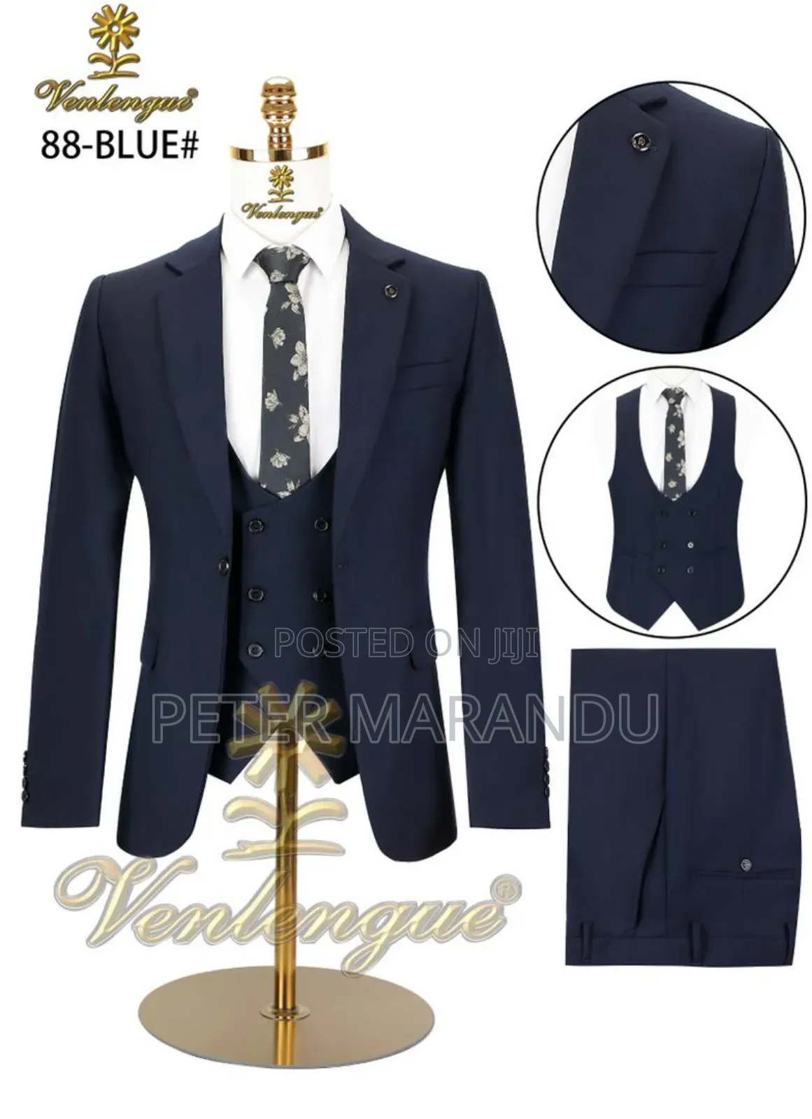 Brand Vanlenque Suits Mens