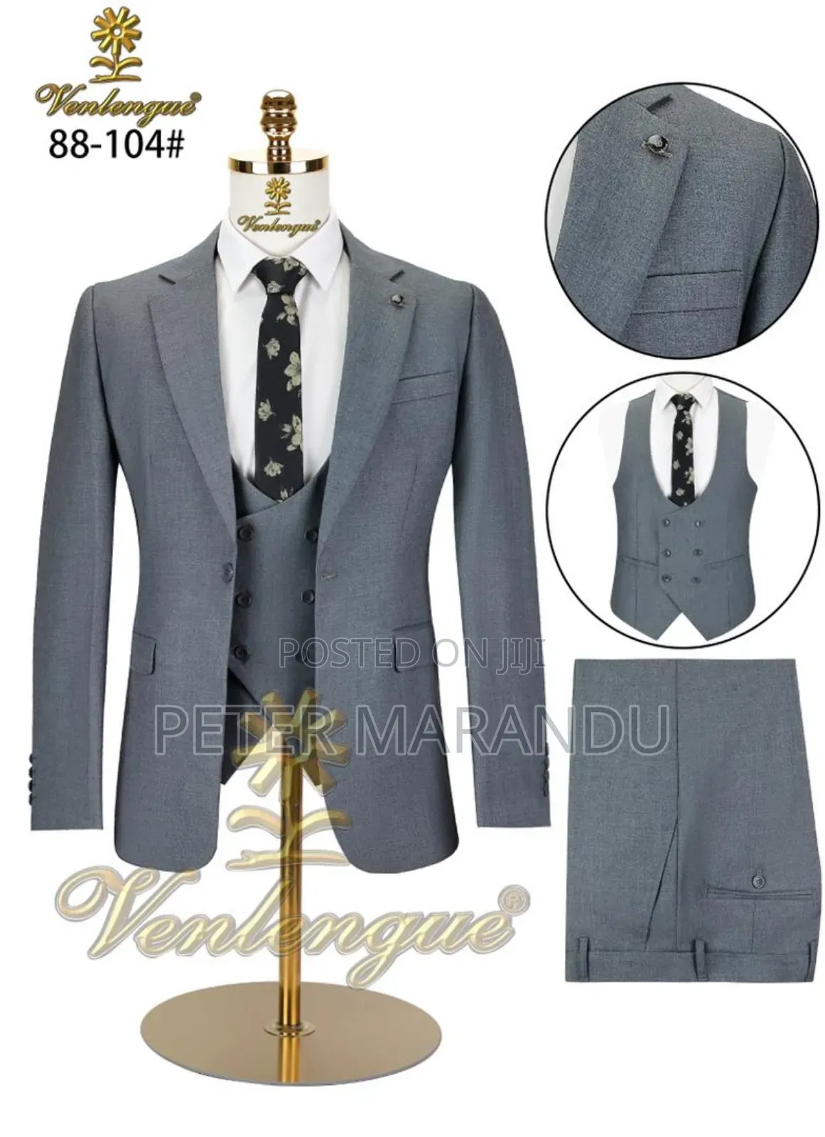 Brand Vanlenque Suits Mens