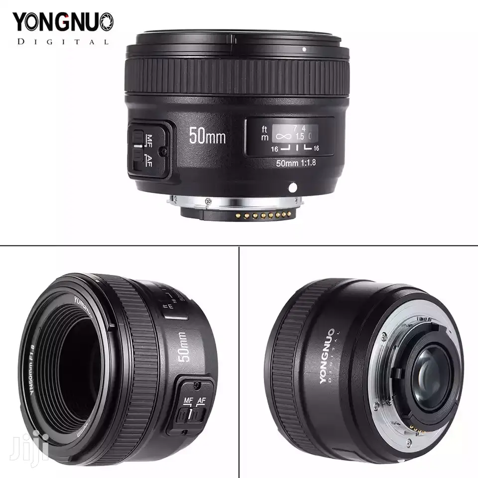 YONGNUO Yn50mm F1.8N Prime Lens Large Aperture AF/MF 4 Nikon
