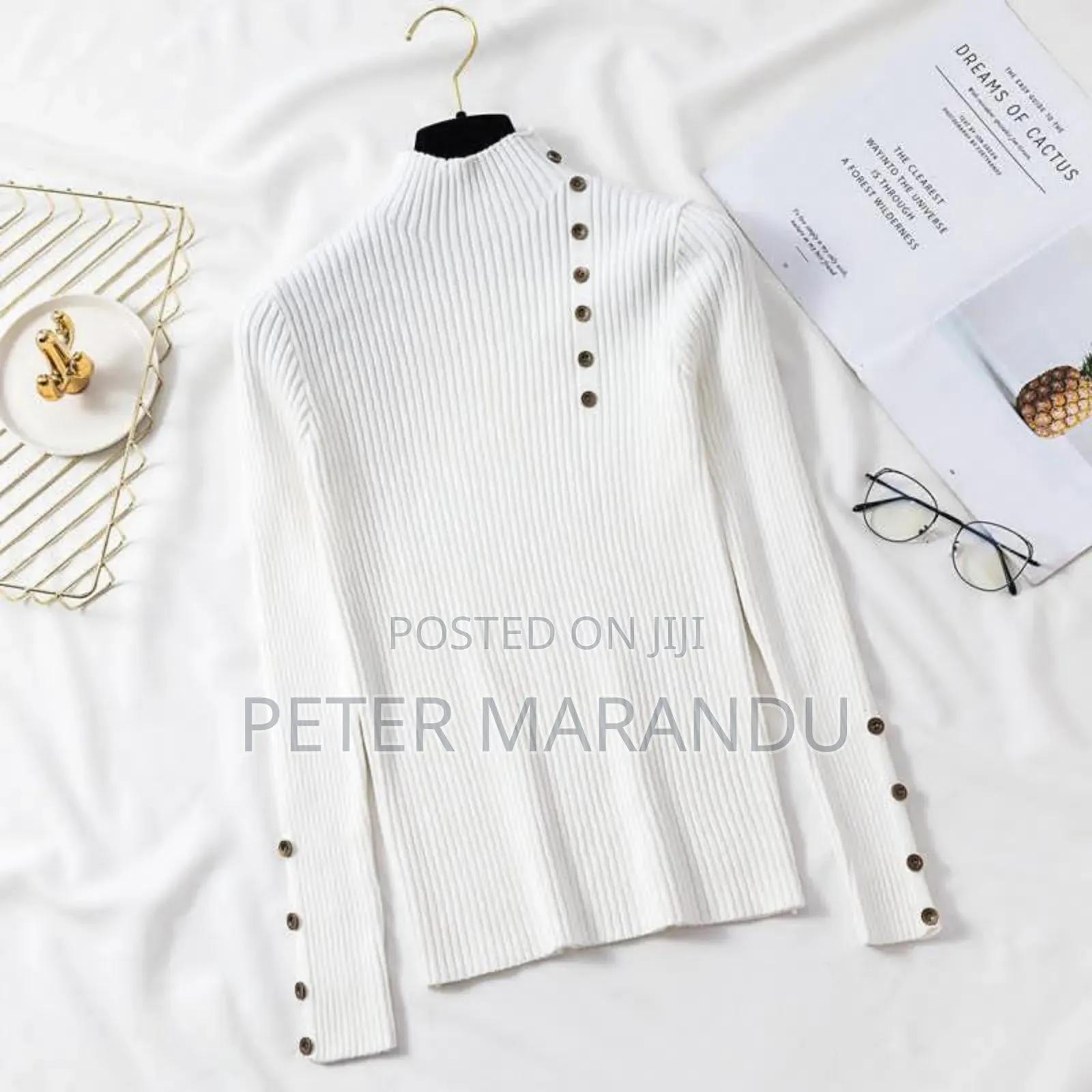 Knitted Button Tee