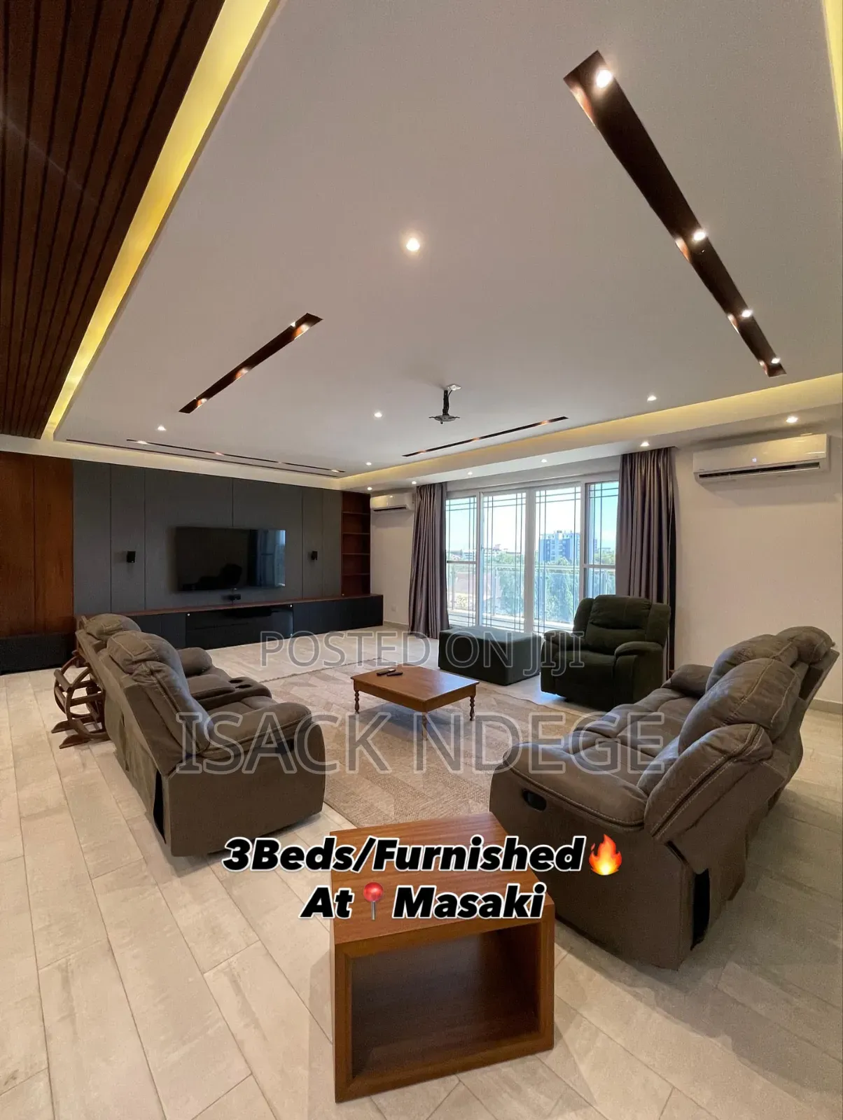 Furnished 3bdrm Apartment in Masaki for rent