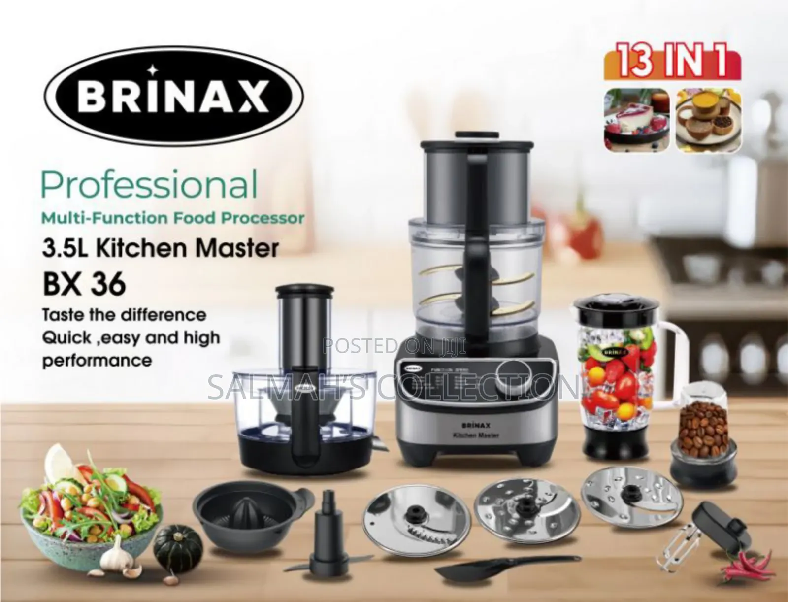 Brinax Professional Multifunctional Food Processor13 in 1