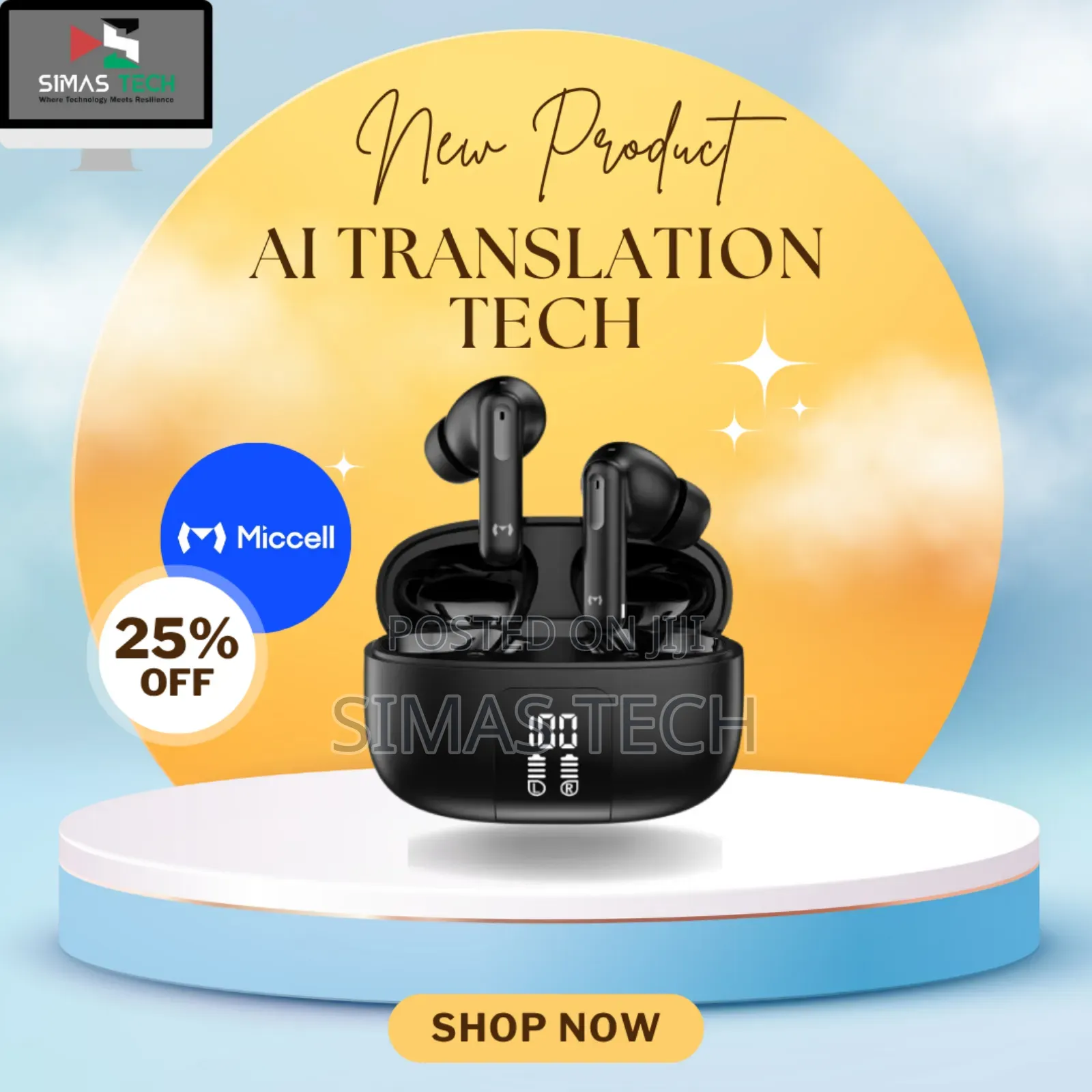 Miccell Bh15 Live Translation Earbuds