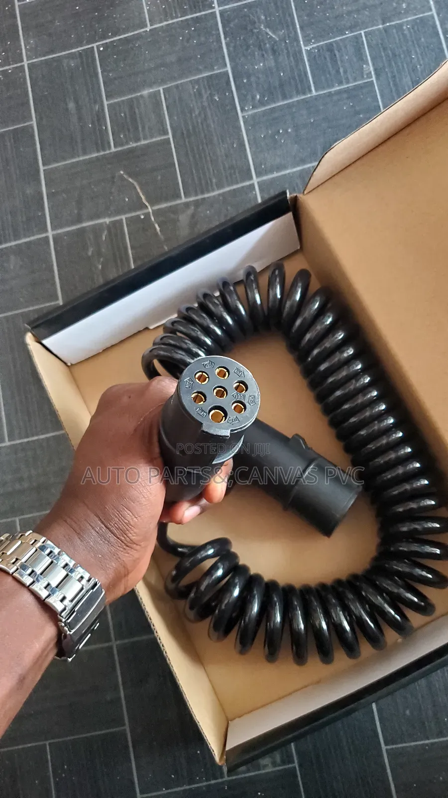Truck Trailer 7-Pin Spiral Connector Cable in Temeke - Vehicle Parts ...