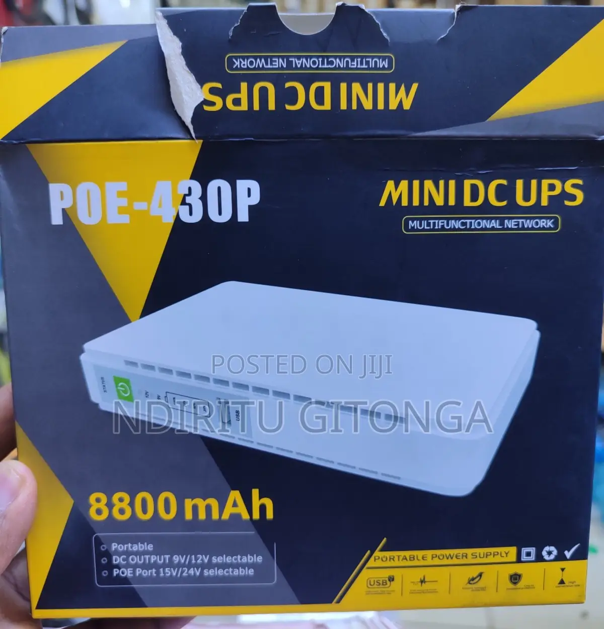 8800mah Ups 9v 12v Dc Uninterruptible Power Supply With Usb5v Dc12v/9v