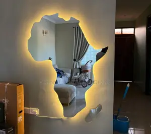 African Map Mirror 3ft Kwa 6ft