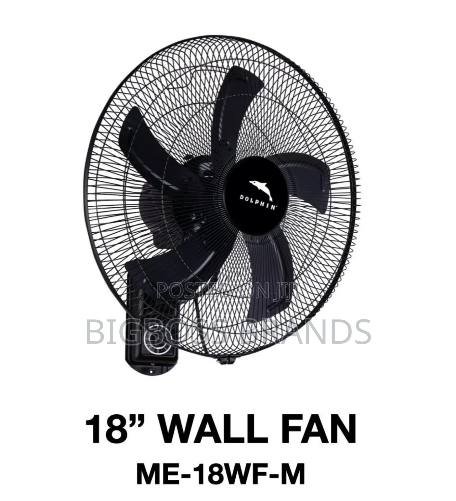Dolphin Wall Fan Size 18 [Me-18wf-M]