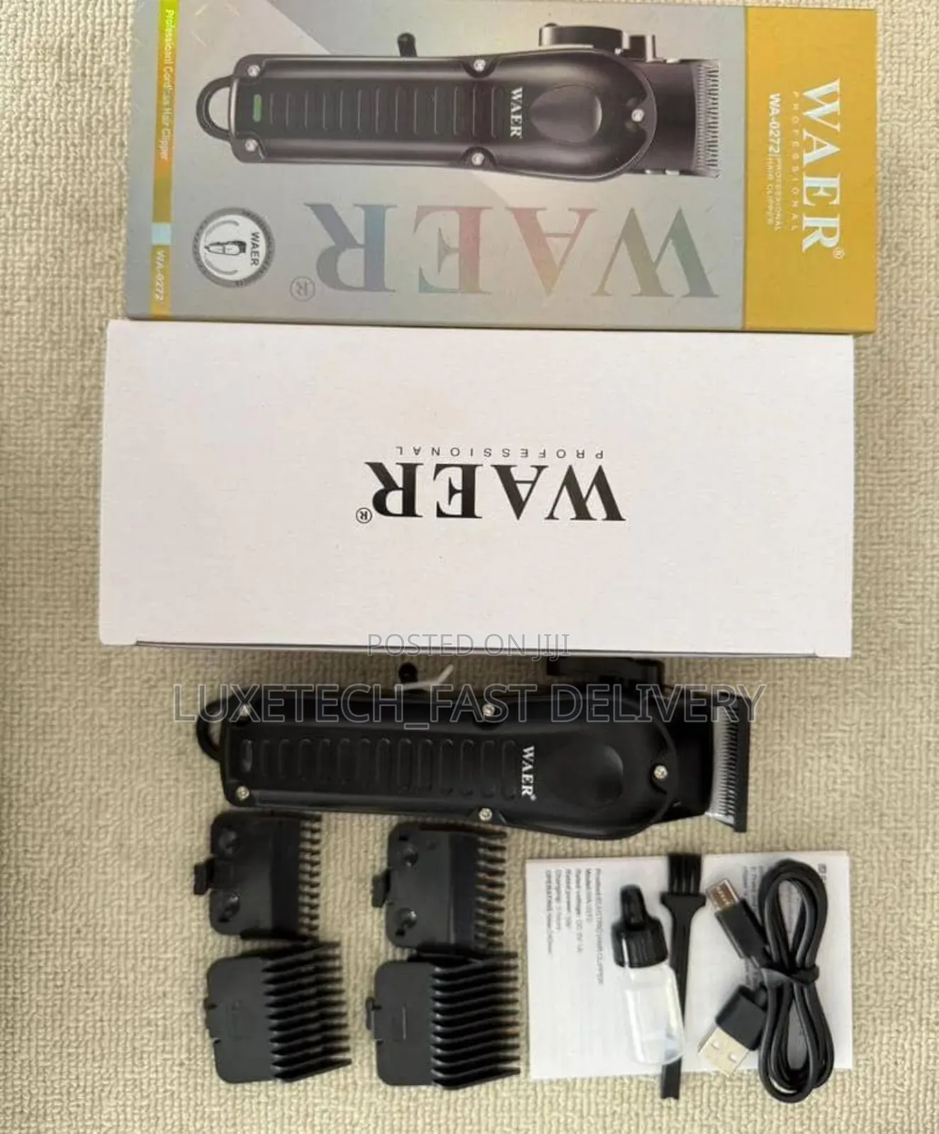 Waer Wa-0272 Professional Hair Clipper and Trimmer (Rechargeable)