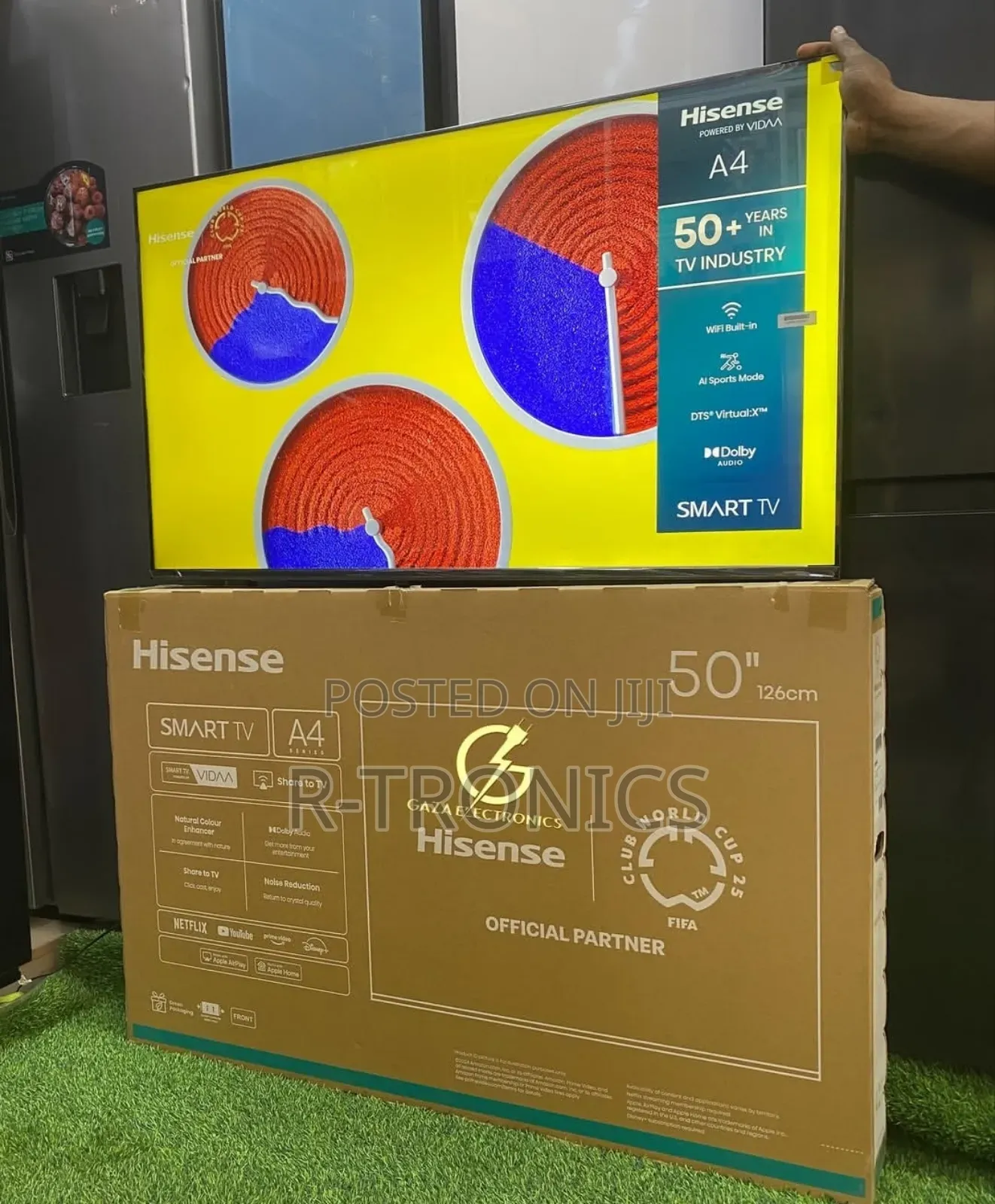 Hisense 50-Inch Uhd Smart Tv; Built-in Wi-Fi,Dolby Atmos, Vidaa