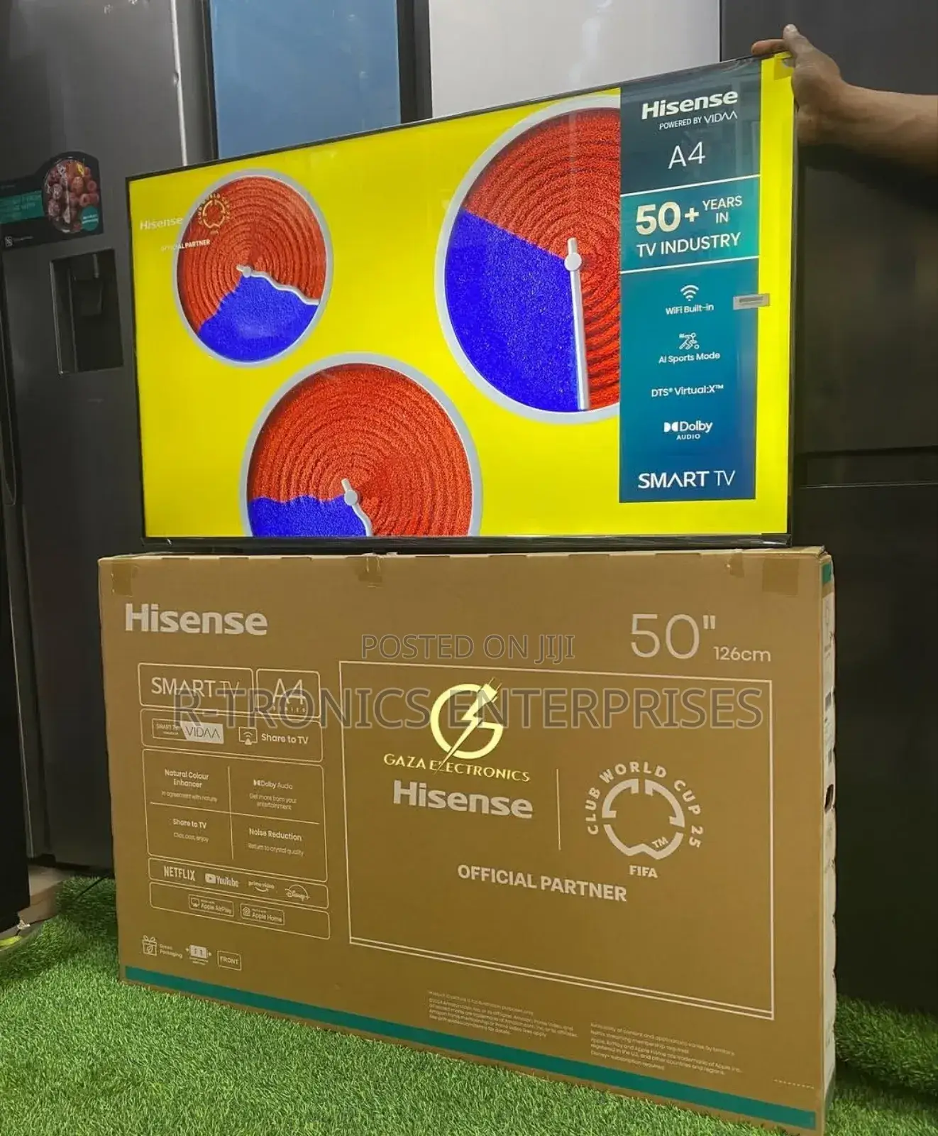 Hisense 50-Inch Uhd Smart Tv; Built-in Wi-Fi,Dolby Atmos, Vidaa
