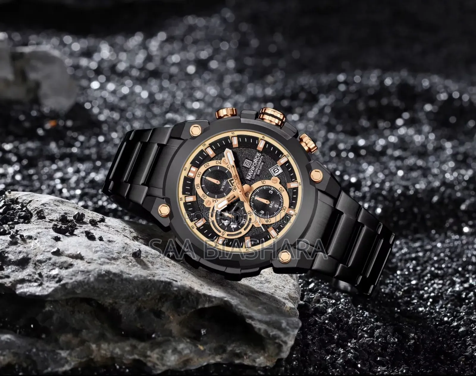 Black Naviforce Nf8046 Mens Watches