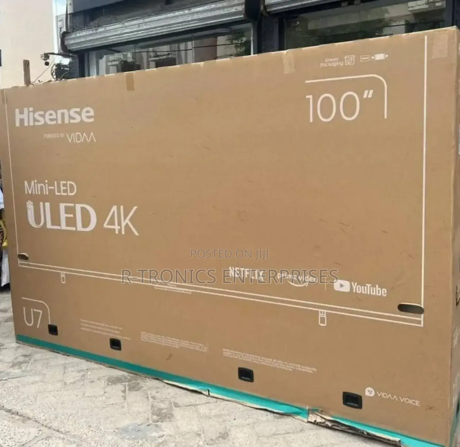Hisense 100 Inch Mini-Led Uled Smart Tv (100u7k)