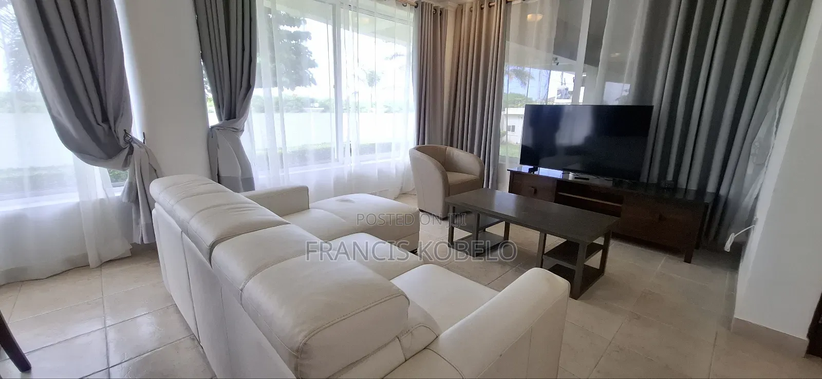 Furnished 3bdrm Apartment in Masaki for rent