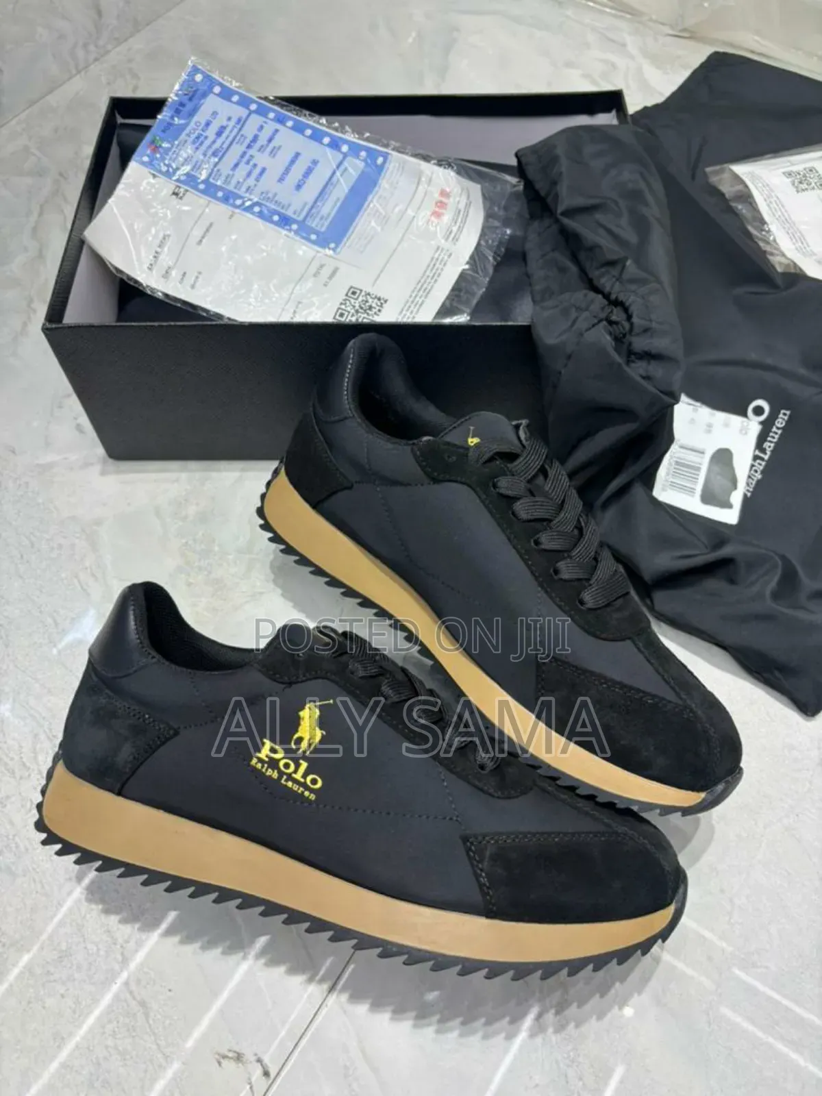 Men's Sneakers Polo Material Leather Canvas