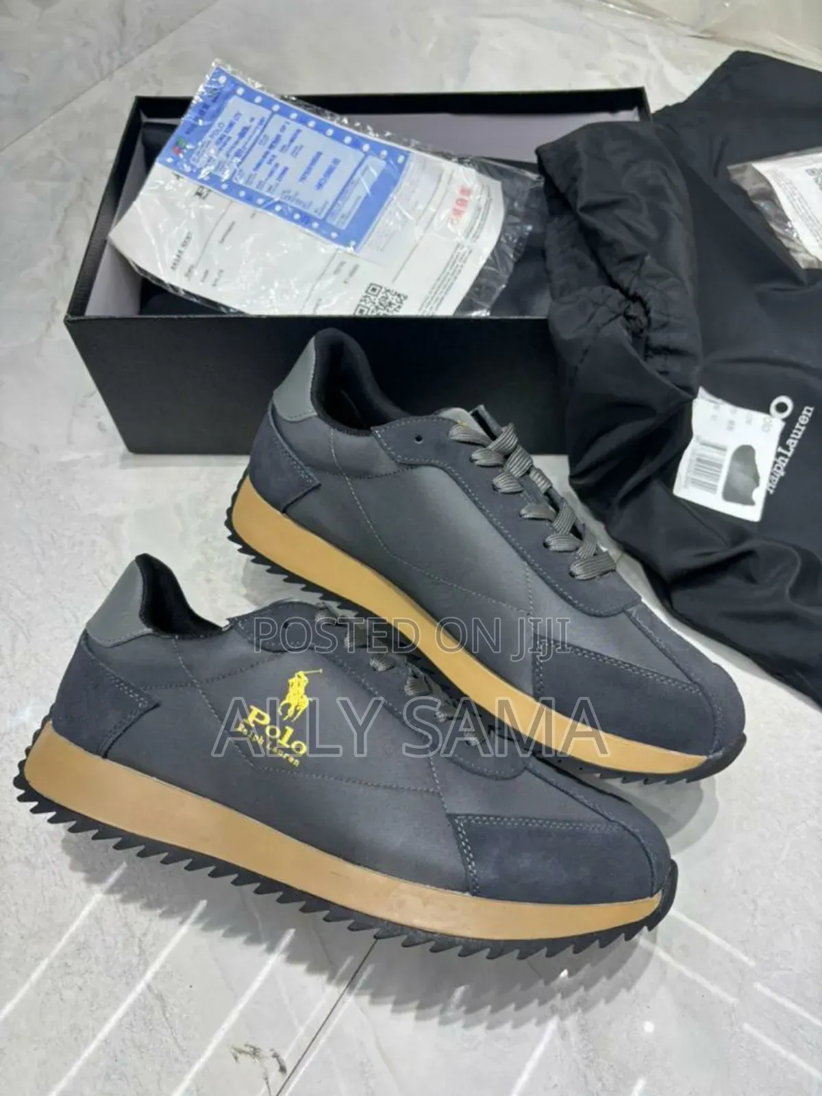 Men's Sneakers Polo Material Leather Canvas