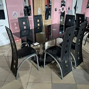Daining Table Ya Kioo Kizito Ina Viti6