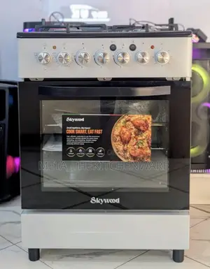 Skywood Cooker 3 Gas + 1 Electric Plate + Electric Oven (50x50)Cm