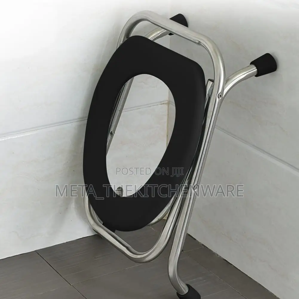 Folding Stainless Steel Potty Chair