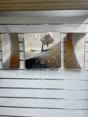 3 PCS Clock
Marble Material (20*40/ 40*40/ 20*40)Cm for Home or Office