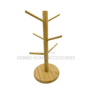 Wooden Mug Holder (Stendi Ya Vikombe Tu. Bila Vikombe)