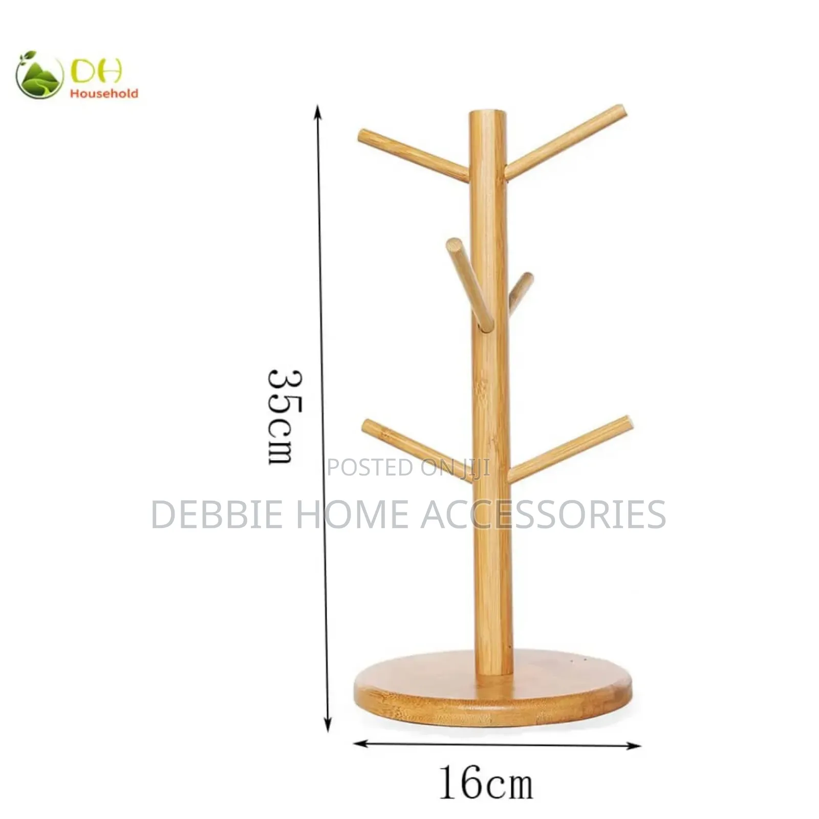 Wooden Mug Holder (Stendi Ya Vikombe Tu. Bila Vikombe)