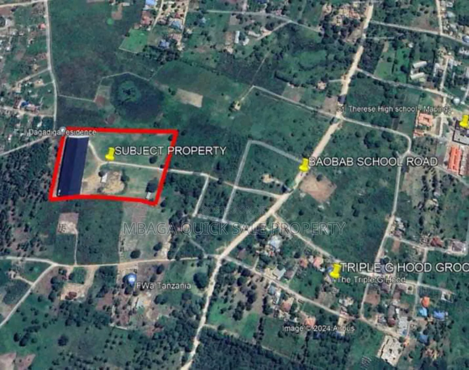 Plot With 10 Acres Godown SQM 3000 for Sale at Vikawe Bagamoyo