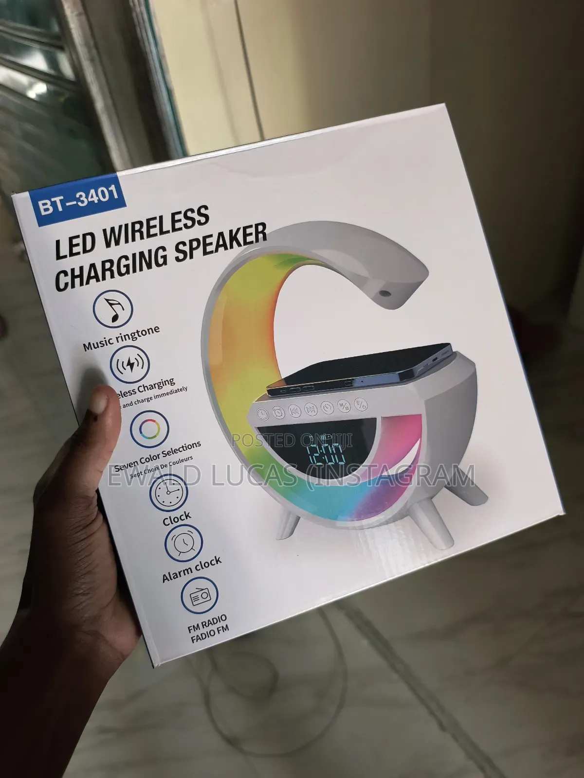 Led Wireless Charging Speaker