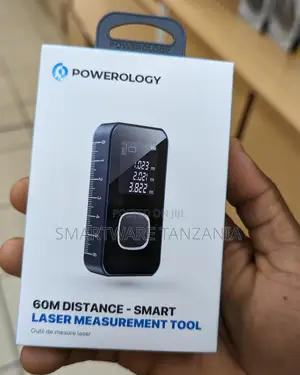 Powerology 60m Distance Smart Laser Measurement Tool Meters/Inch/Feet