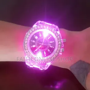 Saa Ya Mwanga (Led Crystal Light Watch)