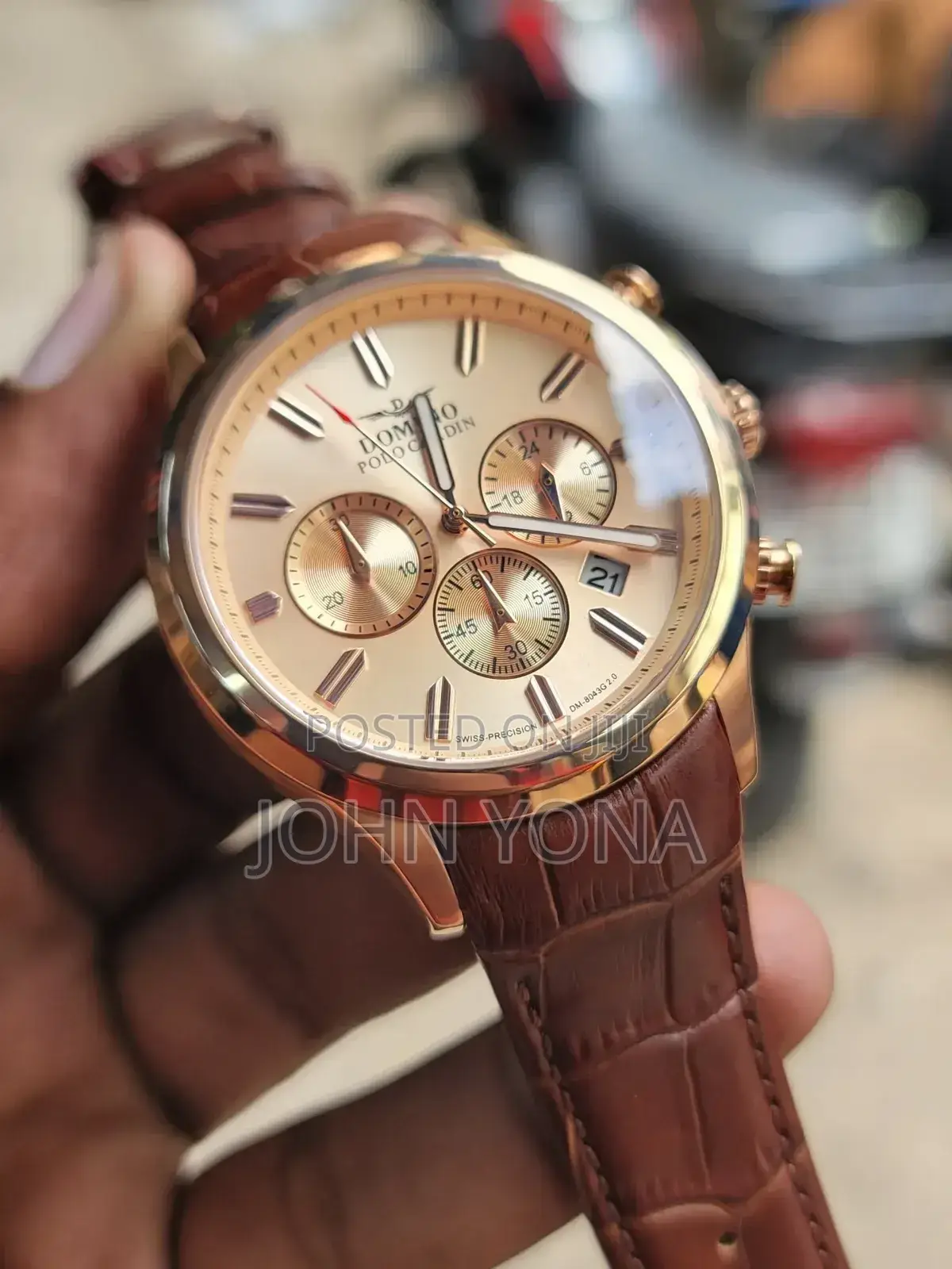 Domino Polo Cardin Watch Brown