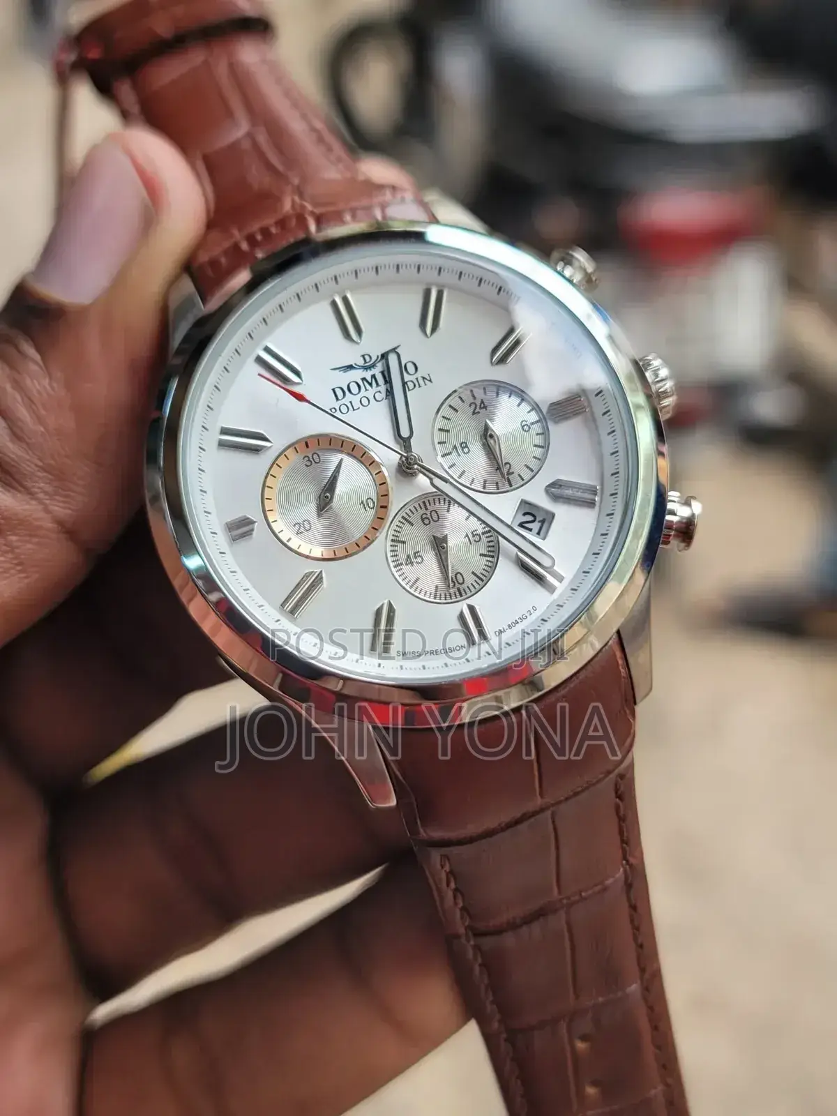 Domino Polo Cardin Watch Brown