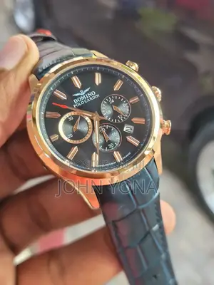Domino Polo Cardin Watch Black and Gold