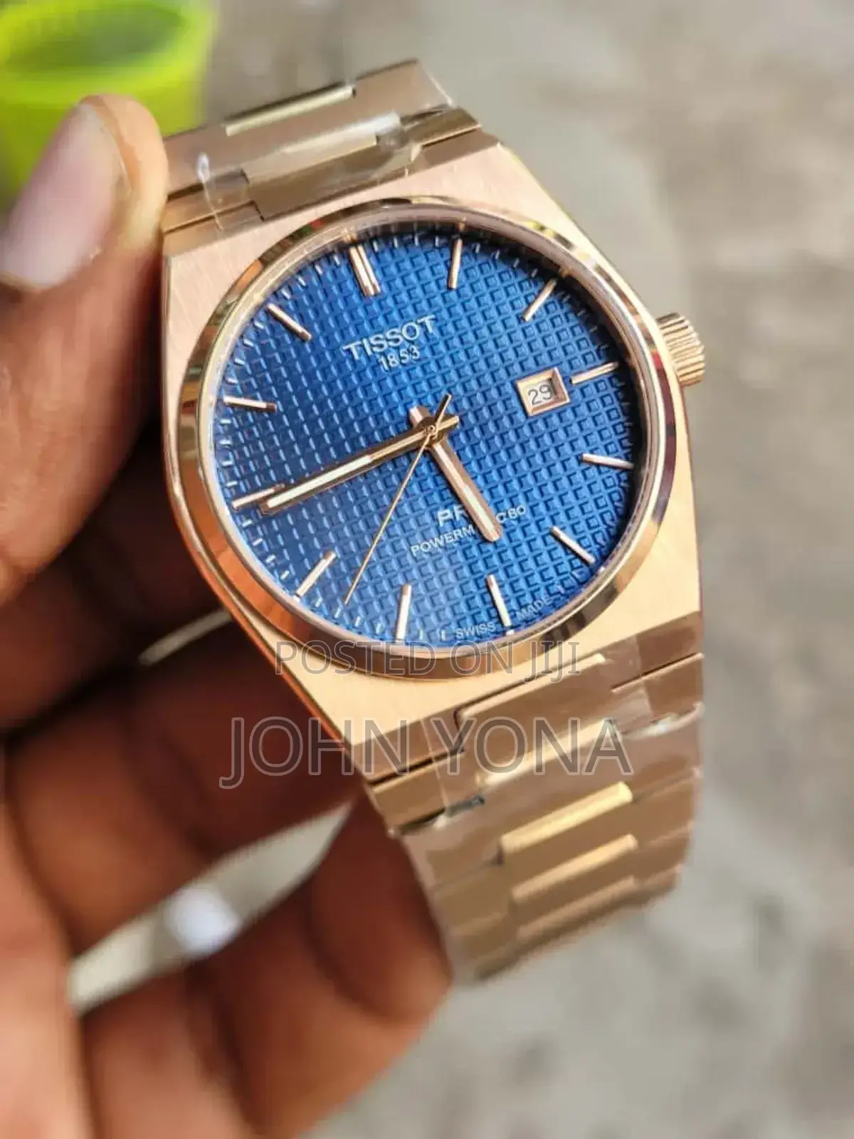 Tissot PRX Powermatic 80 Watch With a Waffle Dial
