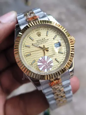 Rolex Oyster Perpetual Datejust Watch With a Two-Tone Stainless Steel
