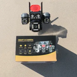 Solar Security Camera 4 Lenses Outdoor Waterproof