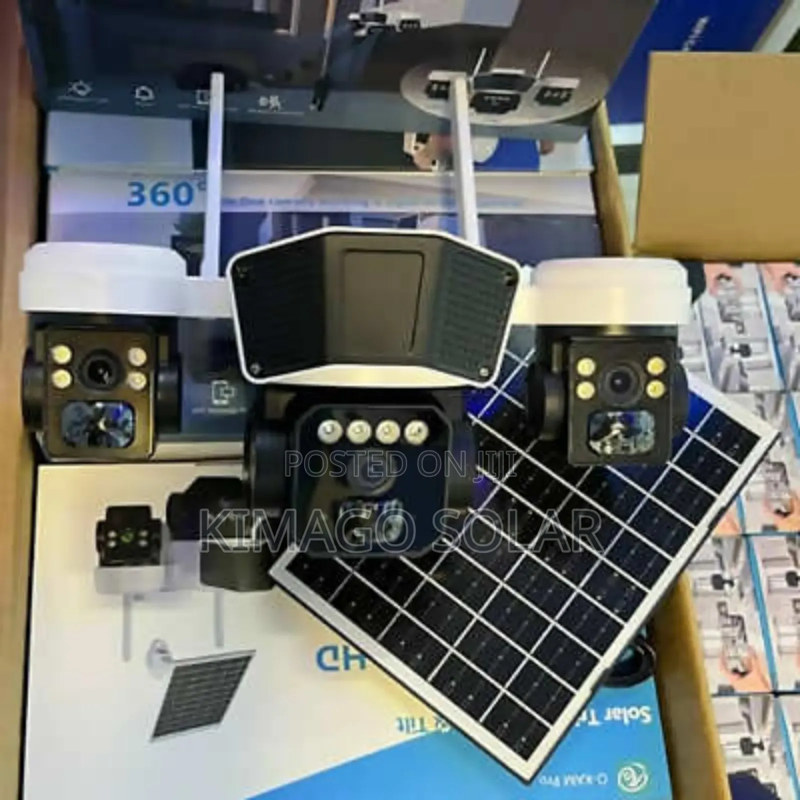 Okam Three View Solar Camera With 360° Rotation