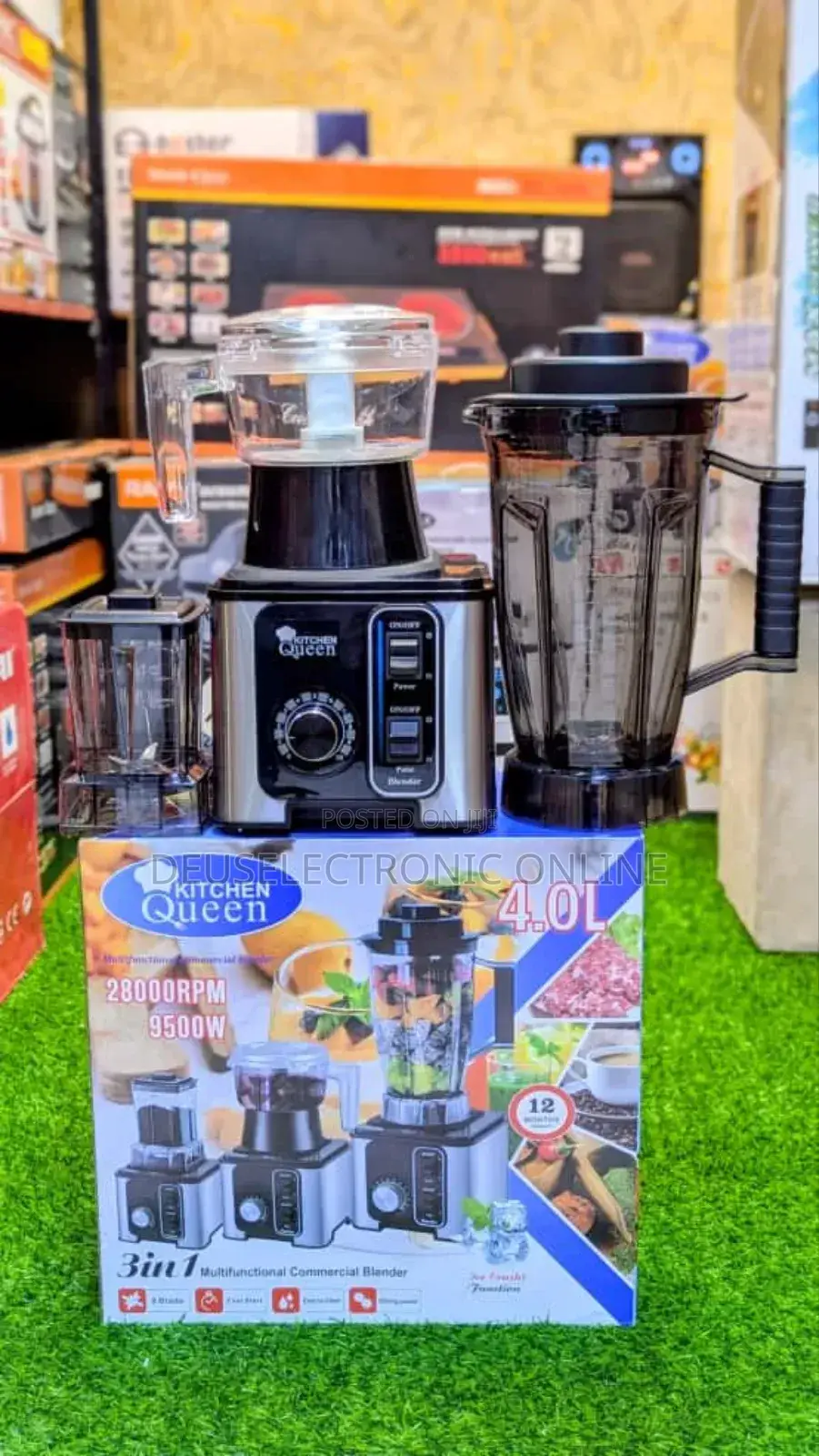 Kitchen Queen Heavy Duty Blender 3in1