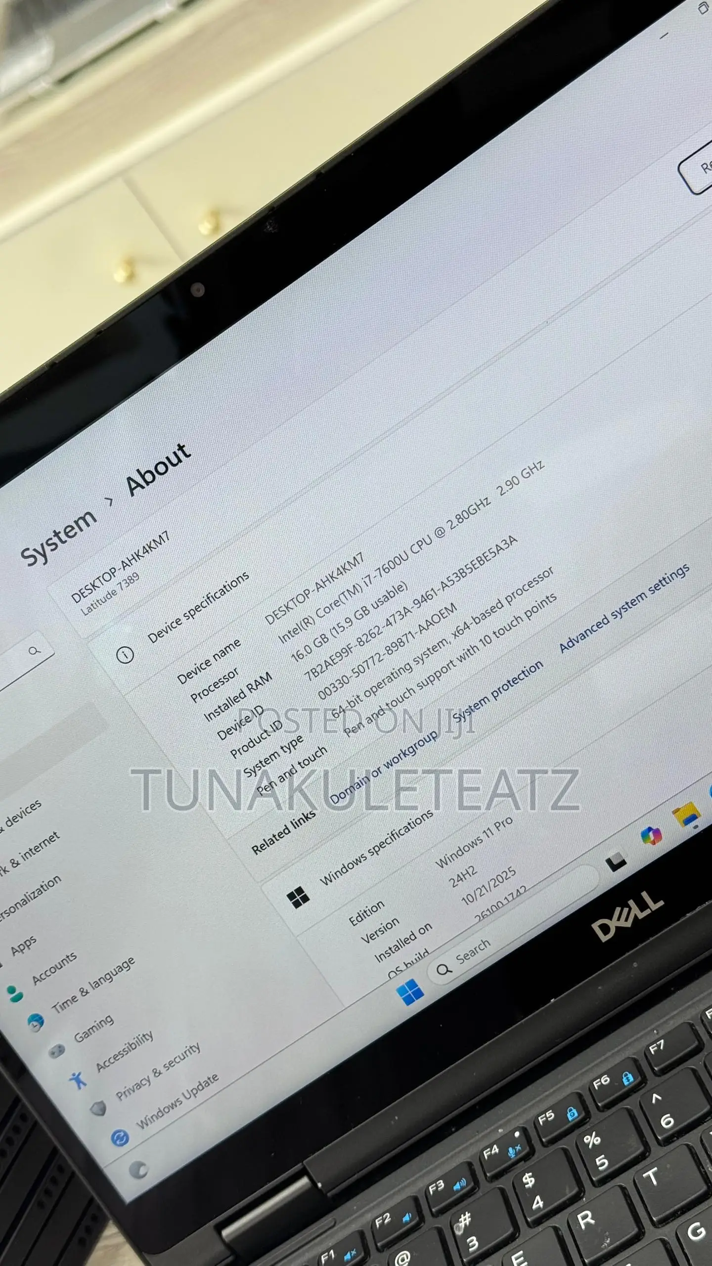 Laptop Dell Latitude 5289 16GB Intel Core I7 SSD 256GB