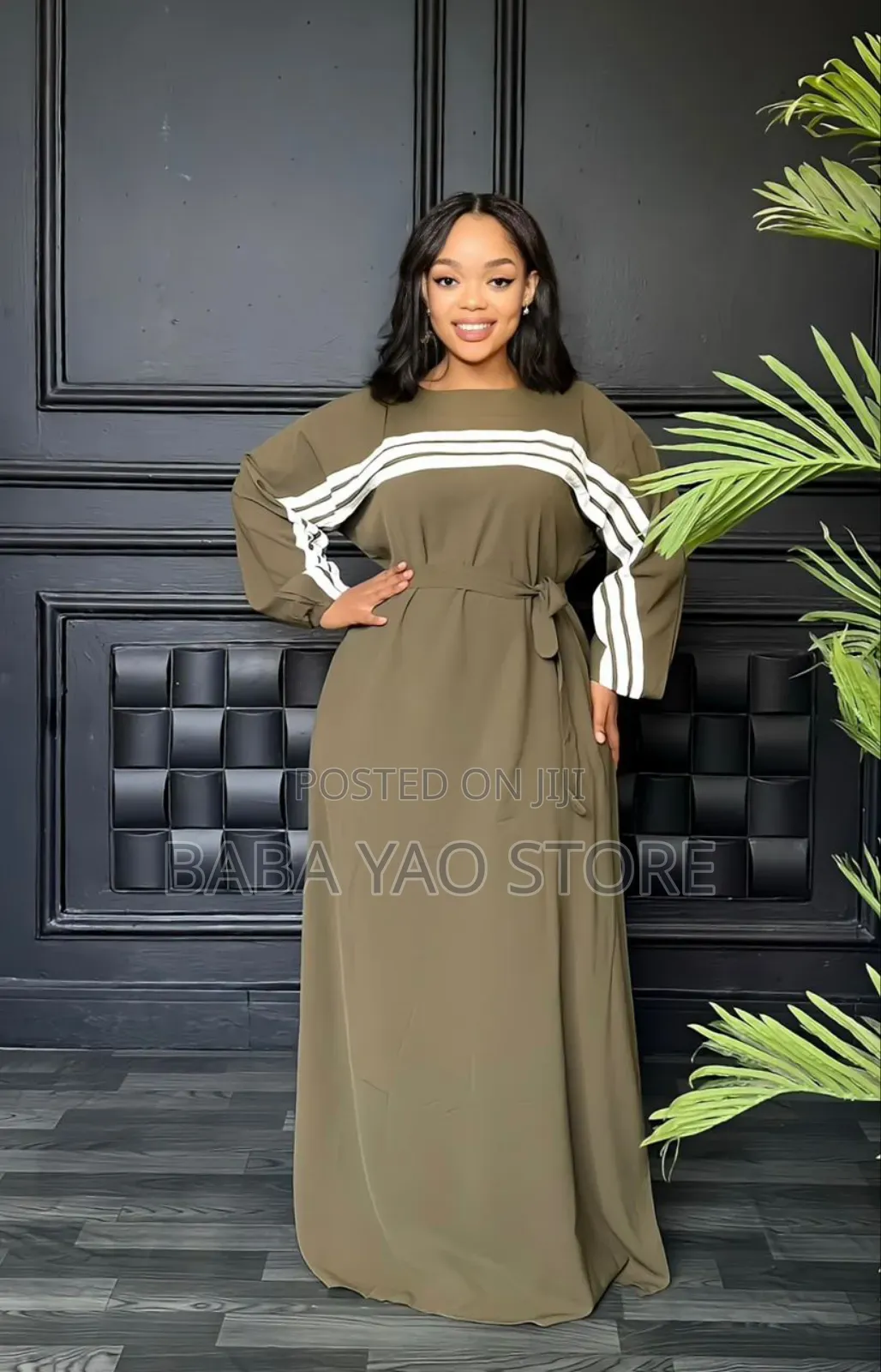 Women's Clothes African Style Long-Sleeved Floorlength Dresses