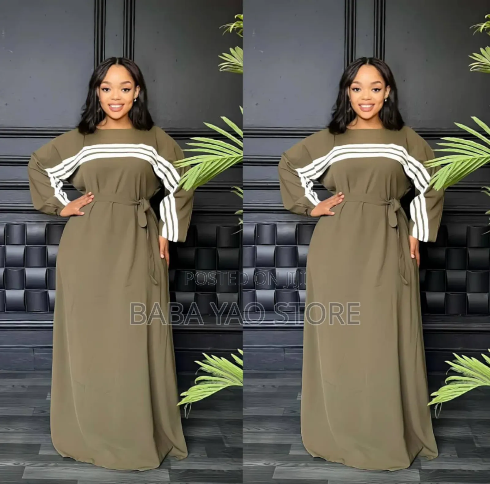 Women's Clothes African Style Long-Sleeved Floorlength Dresses