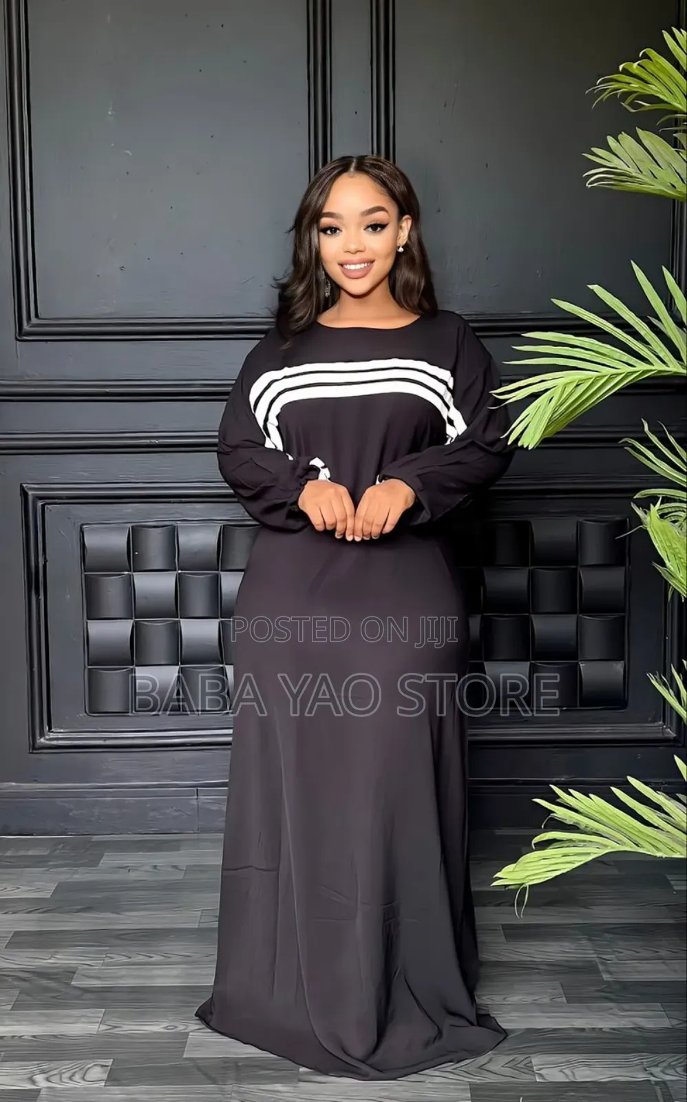 Women's Clothes African Style Long-Sleeved Floorlength Dresses