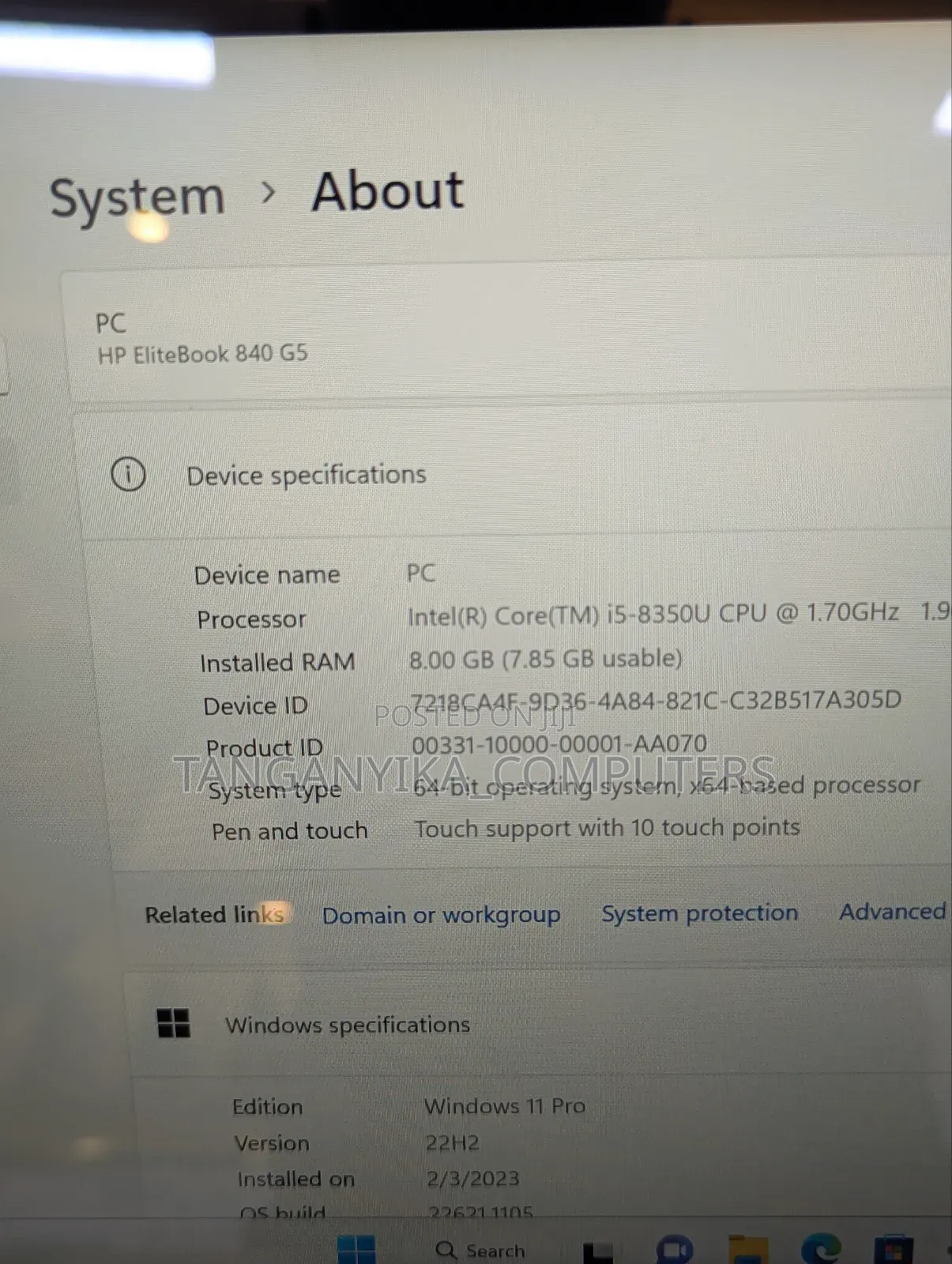 Laptop HP EliteBook 840 G5 8GB Intel Core I5 SSD 256GB