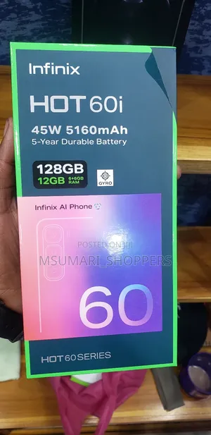 New Infinix Hot 60i 128 GB Black