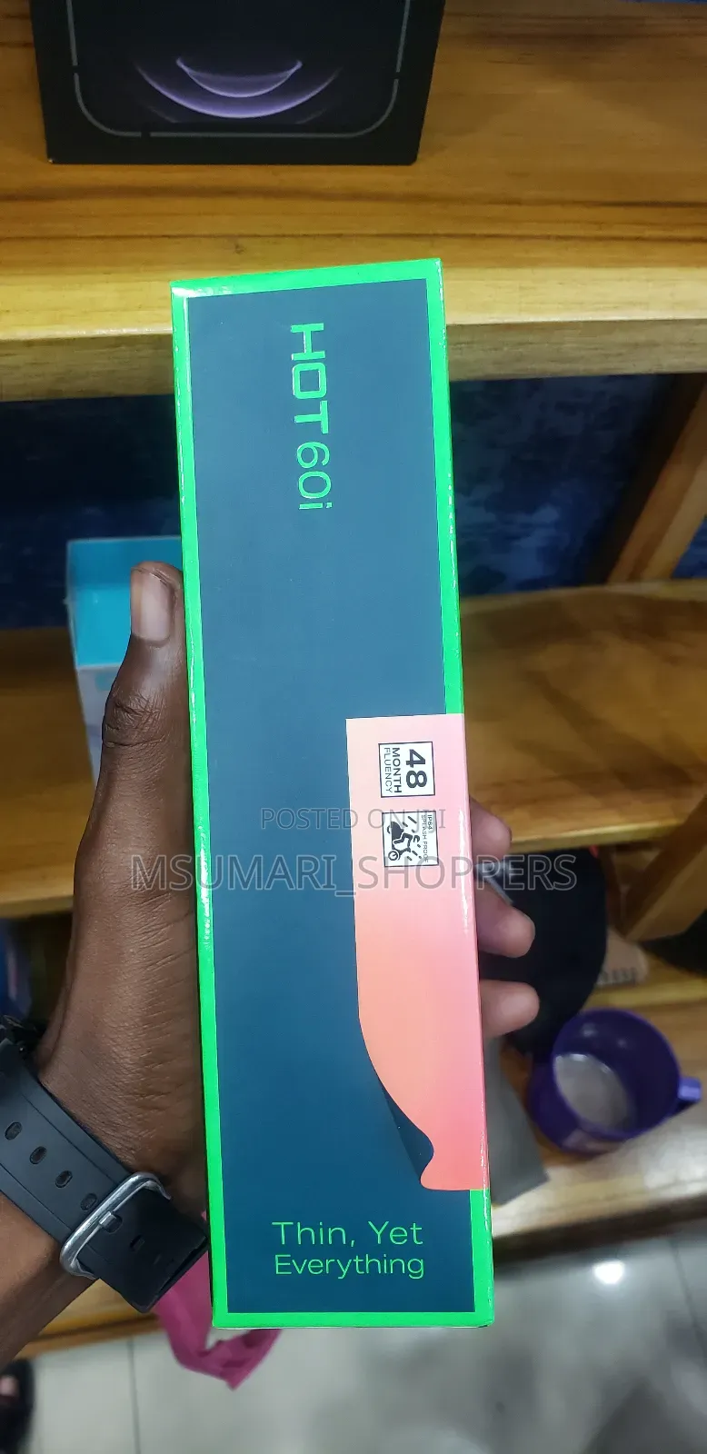 New Infinix Hot 60i 128 GB Black