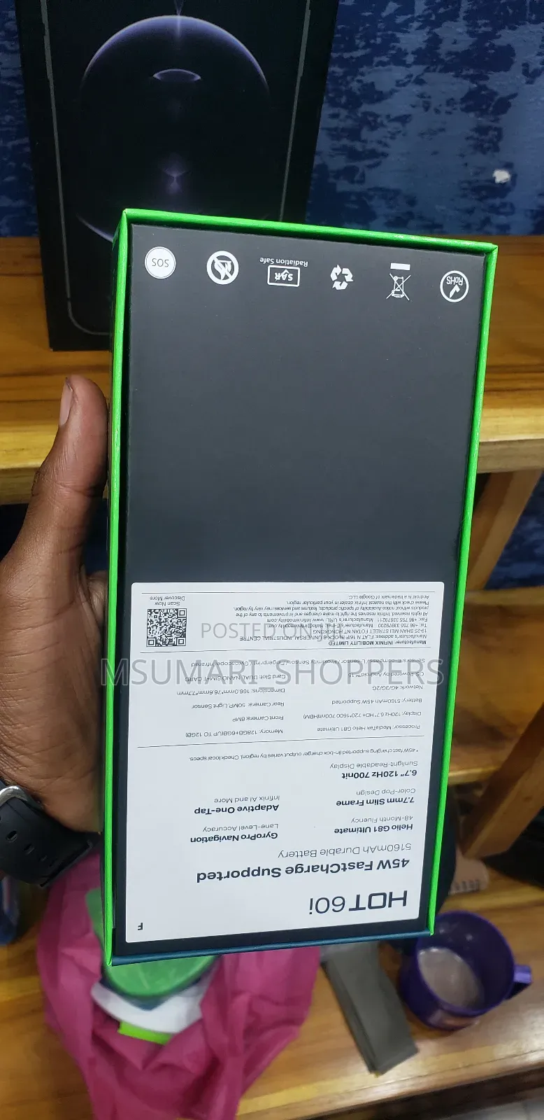 New Infinix Hot 60i 128 GB Black
