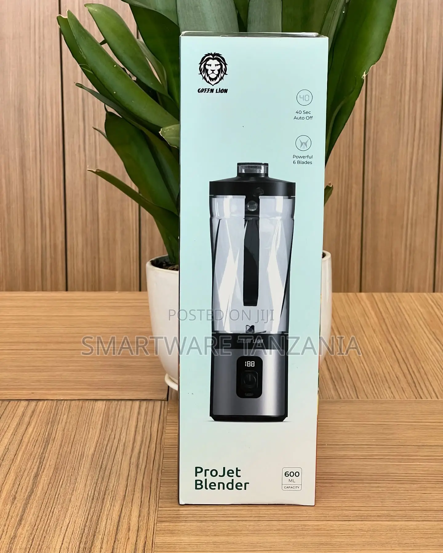 Green Lion Projet Blender 600ml Portable 6 Blade Rechargeable Mixer