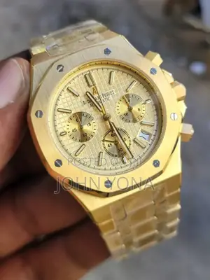 Audemars Piguet Royal Oak Chronograph Watch in a Gold-Tone Finish