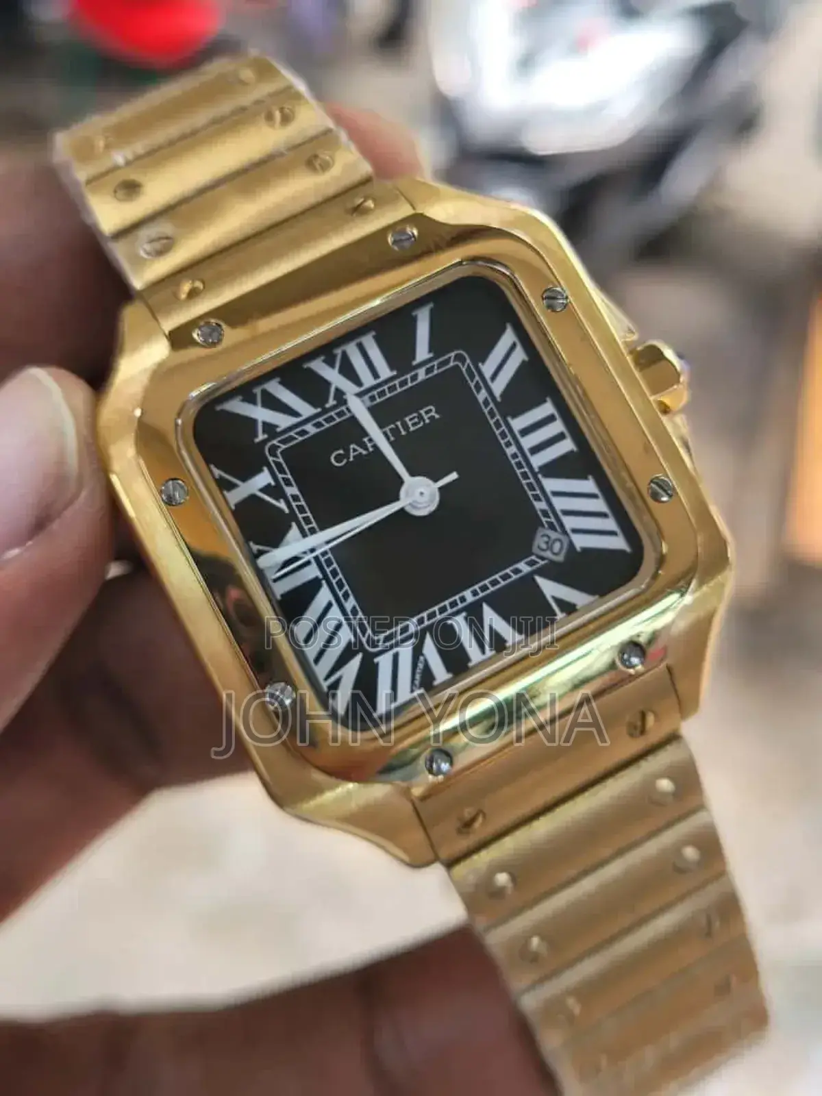 Cartier Santos Watch Gold Tone